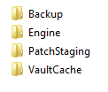 Vault Cache folder