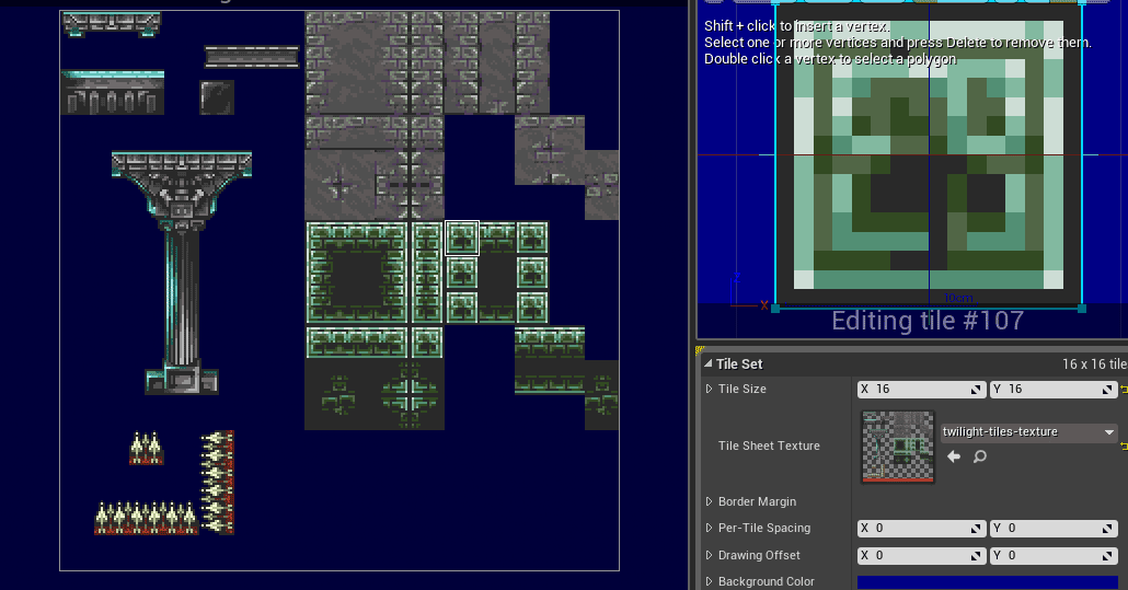 UE4 Tileset Editor for 2D Platformer